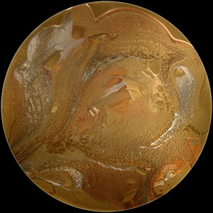 Cathedral City Art Collection: Elan Vital, 36 Round Painting #4146