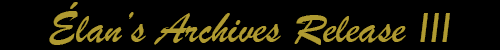 Elan's Archives Release 3 logo